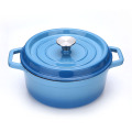Sarchi Round Wide With Enamel Cast-Iron Casserole Coating Cocotte